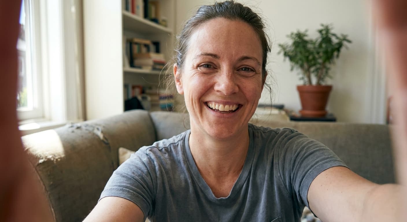 Example selfie from the Portreya library