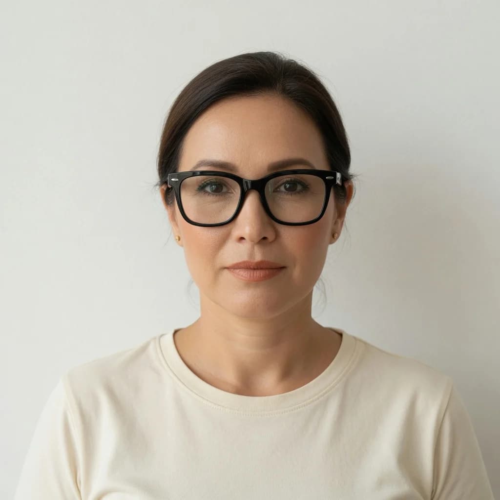 Thick acetate rectangular, Women style example