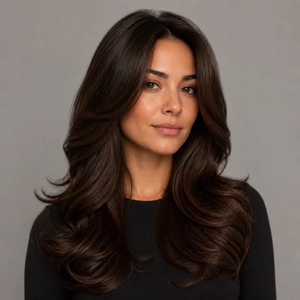 Ondas con brushing, ejemplo de estilo para Mujeres