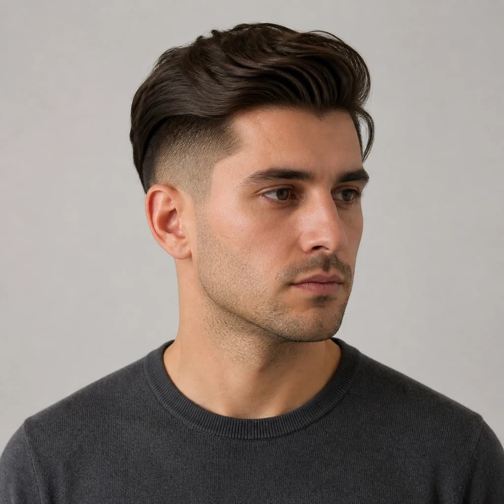 Undercut desconectado, ejemplo de estilo para Hombres