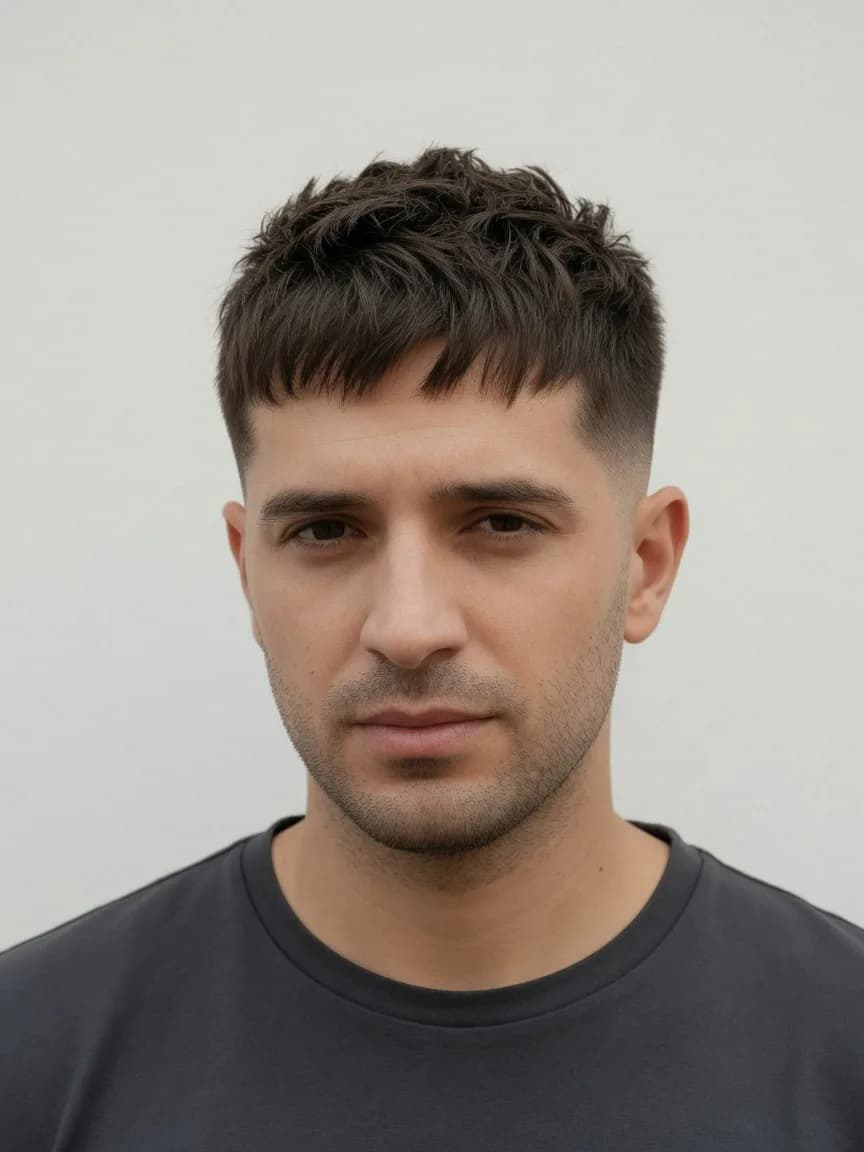 Corte texturizado, ejemplo de estilo para Hombres