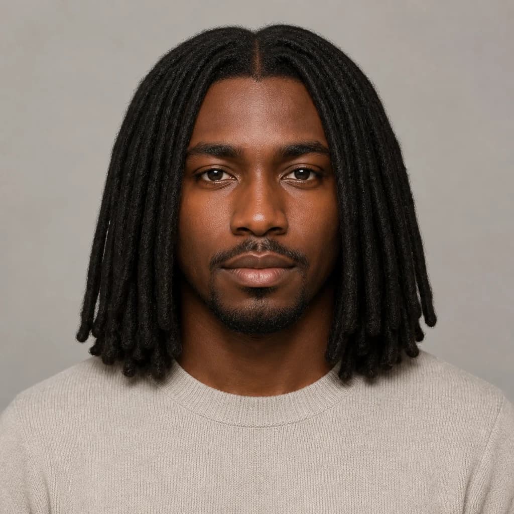 Locs hasta los hombros, ejemplo de estilo para Mujeres