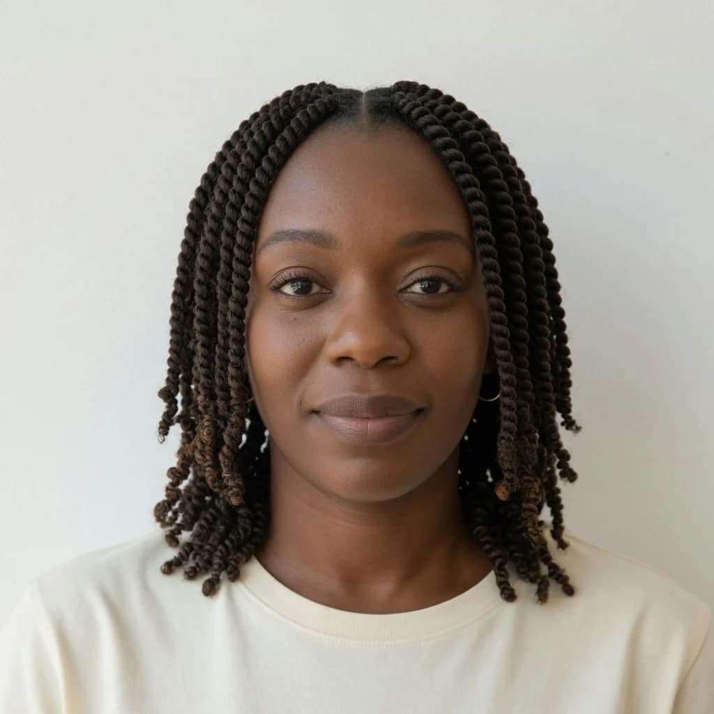 Twists de dos mechones, ejemplo de estilo para Mujeres