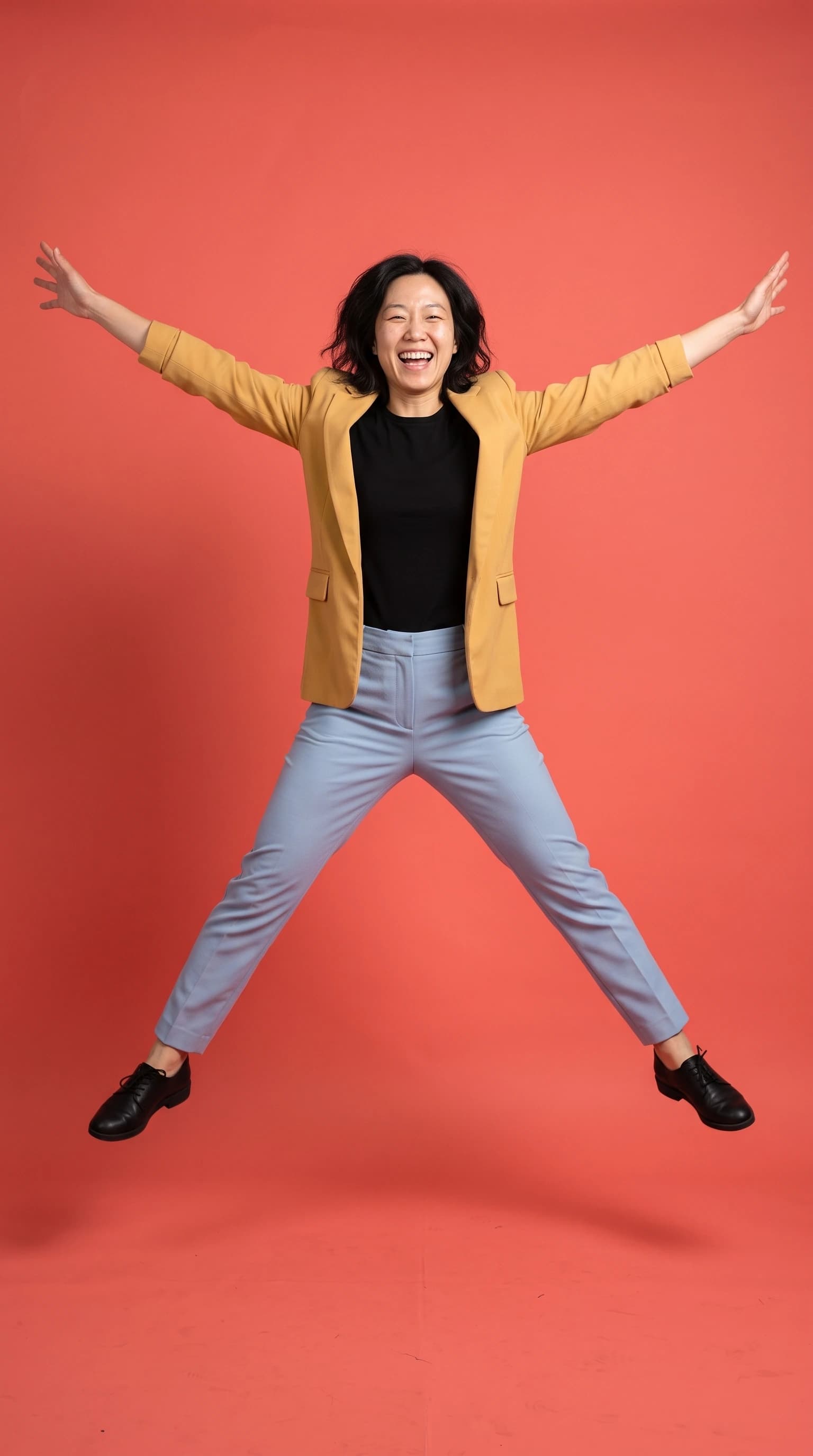 Alegría color-block, ejemplo de estilo para Mujeres