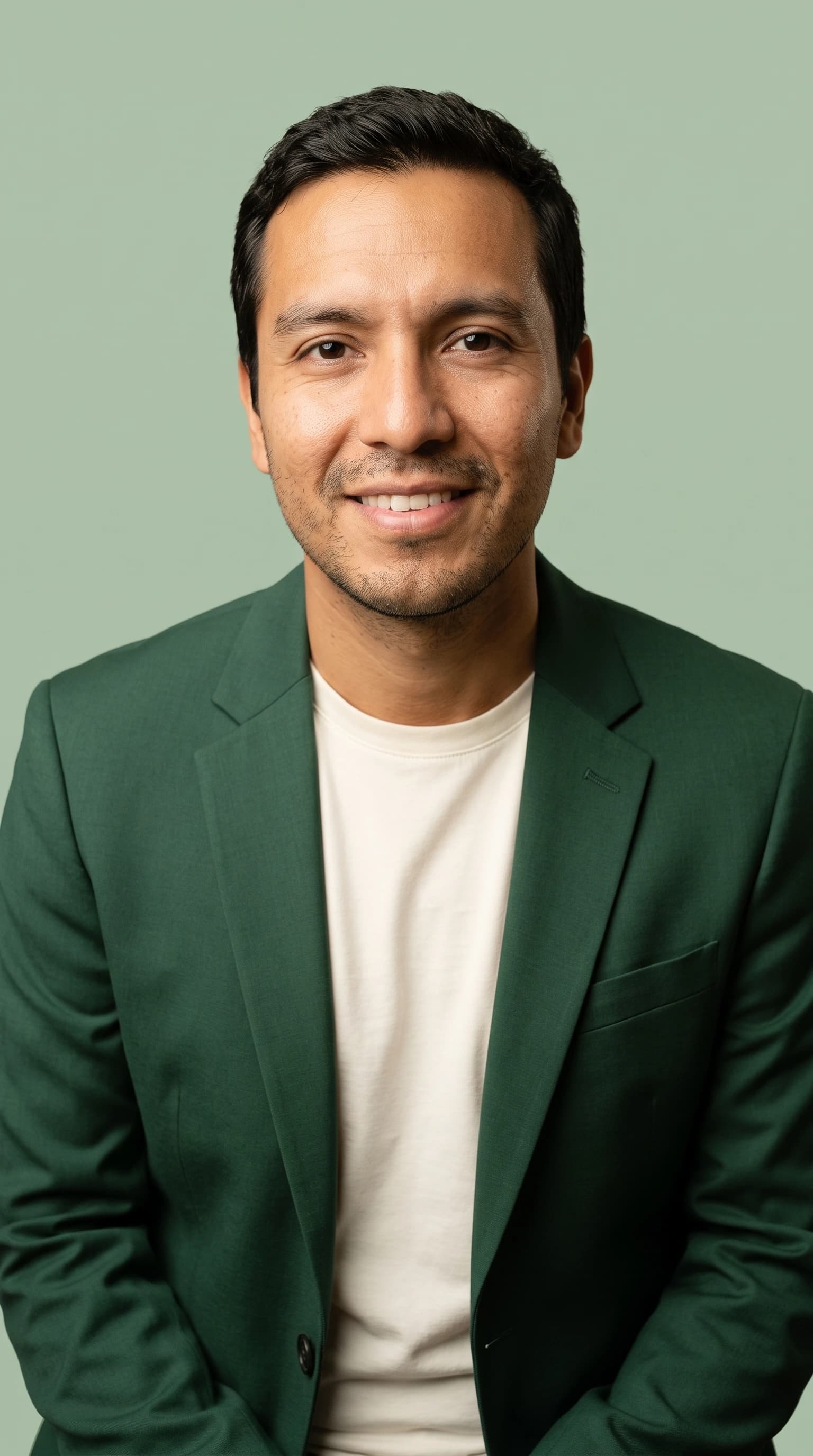 Verde equilibrado, ejemplo de estilo para Hombres