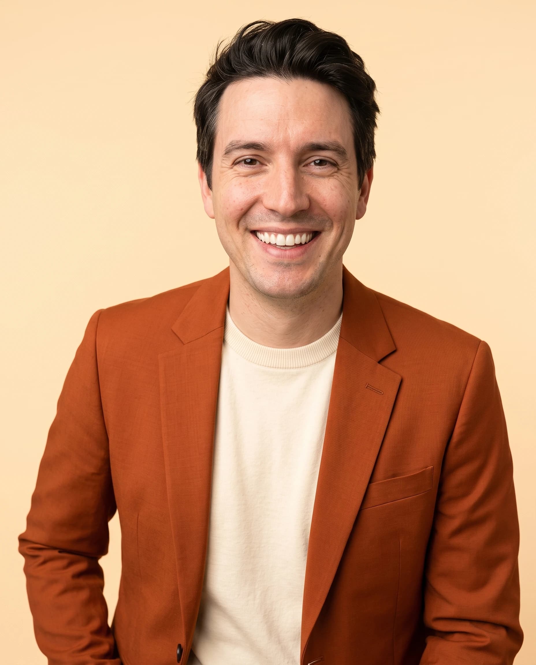 Ámbar optimista, ejemplo de estilo para Hombres